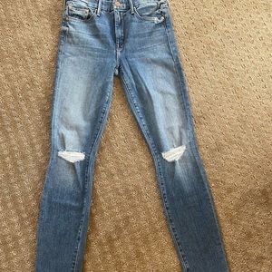 Mother “the looker” ankle fray in color “not cut and paste”